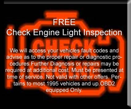 Print This Coupon For A Free Engine Light Inspection